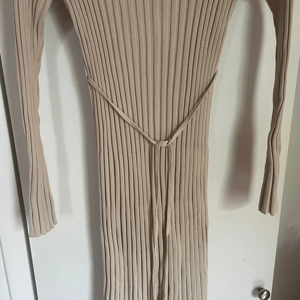 DISSH Cream Ribbed Maxi Dress - Picture 8 of 8